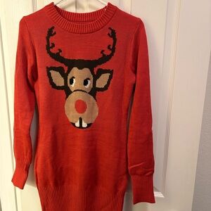 Tipsy Elves Festive Red Reindeer Sweater